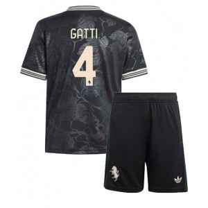 Fotbalové Dres Juventus Federico Gatti #4 Dětské Třetí Oblečení 2025-26 Krátký Rukáv (+ trenýrky)